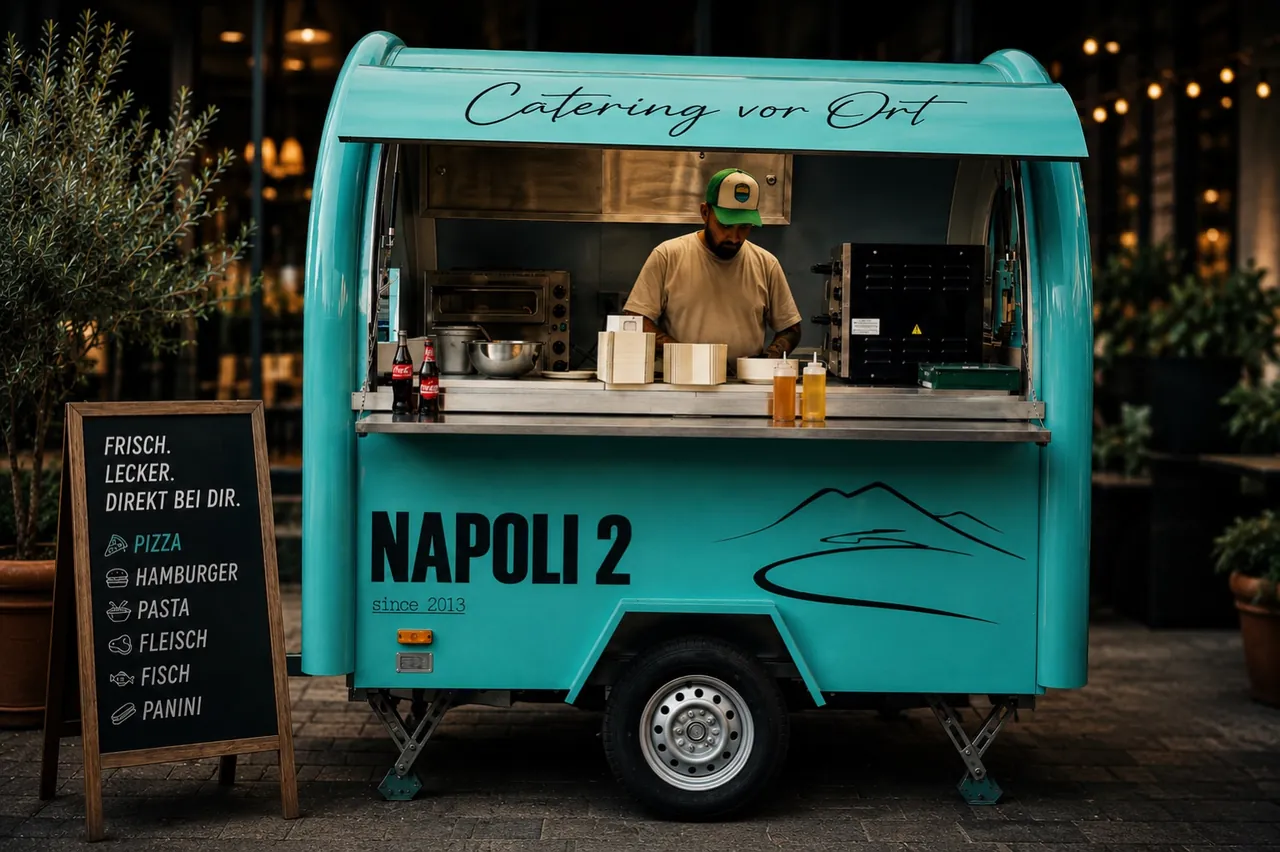 NAPOLI 2 Food Truck bei einem Catering-Einsatz